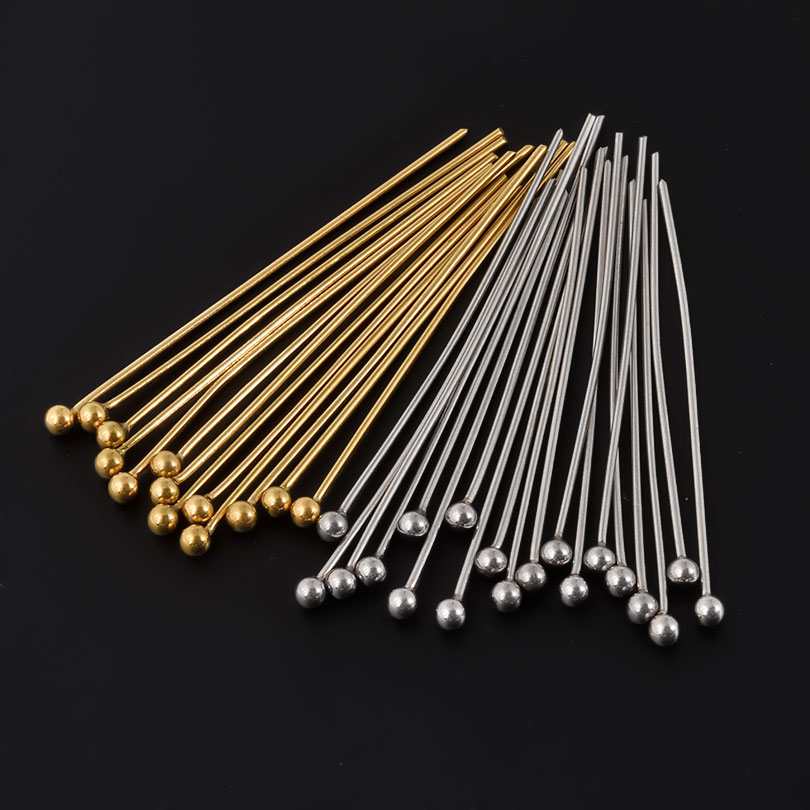 50pcs/Lot 18K Gold Plated Ball - đánh giá và giá Jewelry Making Drill