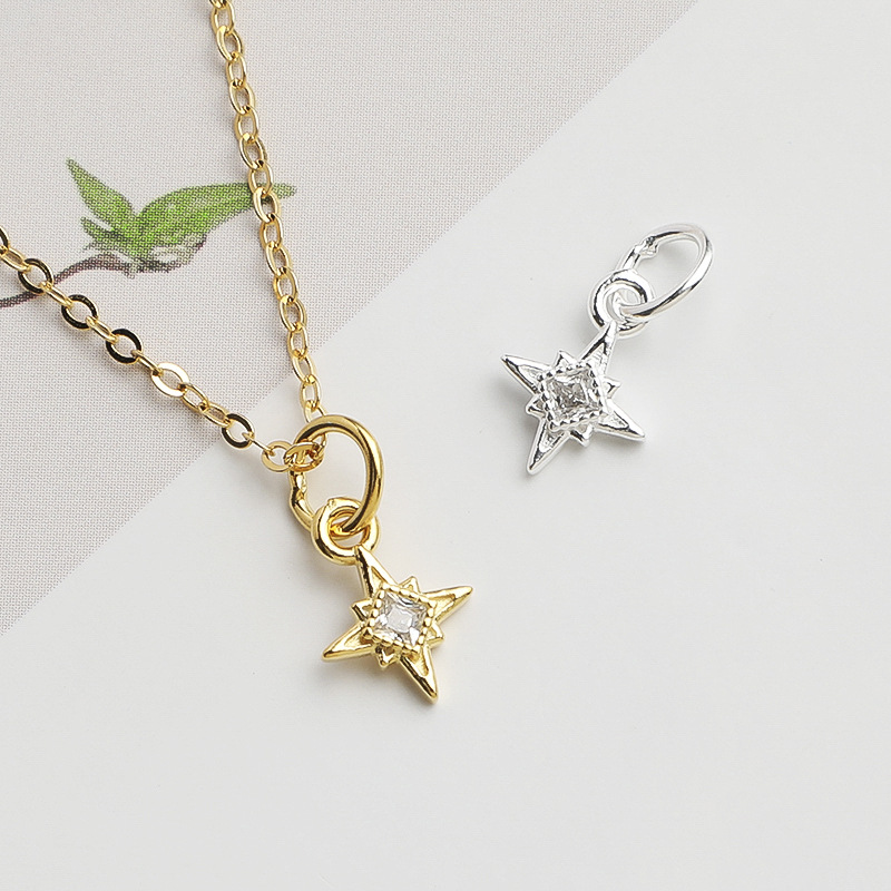 925 Silver North Star Charm Sq - đánh giá và giá Jewelry Making In La