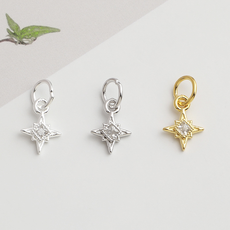 925 Silver North Star Charm Sq - đánh giá và giá Jewelry Making In La