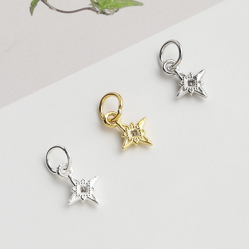 925 Silver North Star Charm Sq - đánh giá và giá Jewelry Making In La