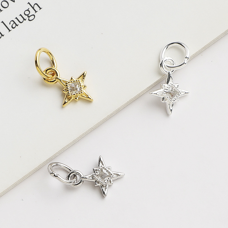 925 Silver North Star Charm Sq - đánh giá và giá Jewelry Making In La