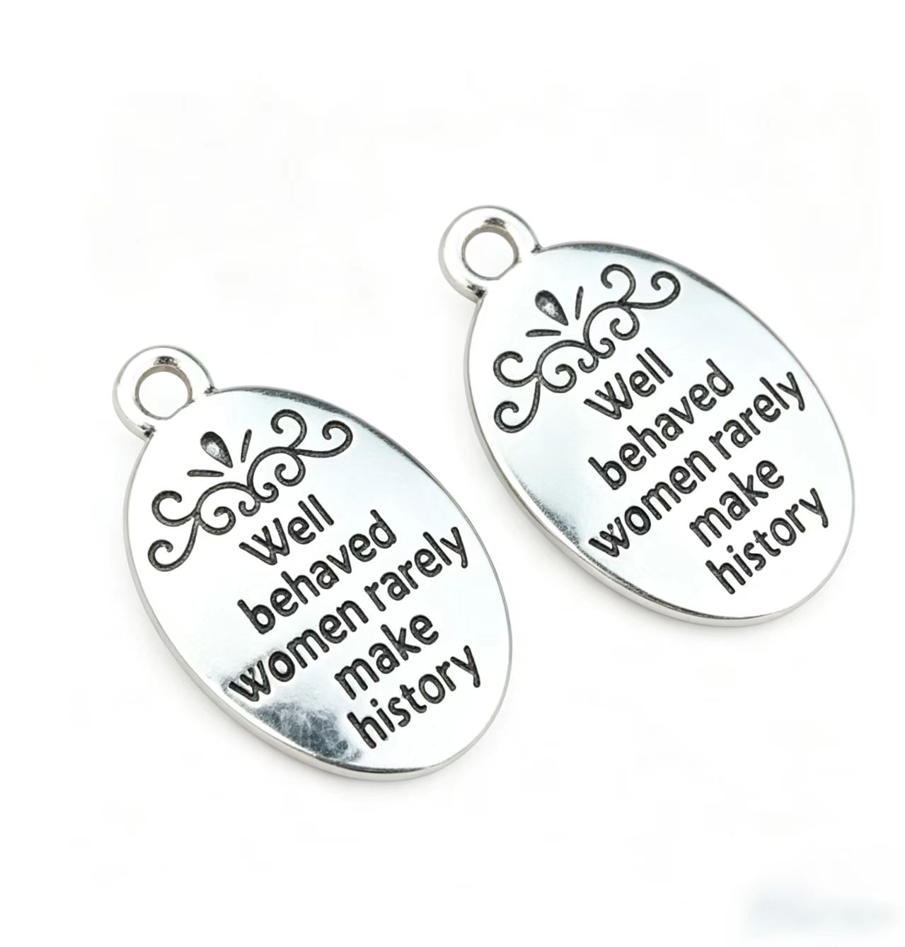 10 Pcs/Lot Oval Antique Silver - đánh giá và giá Jewelry Making History
