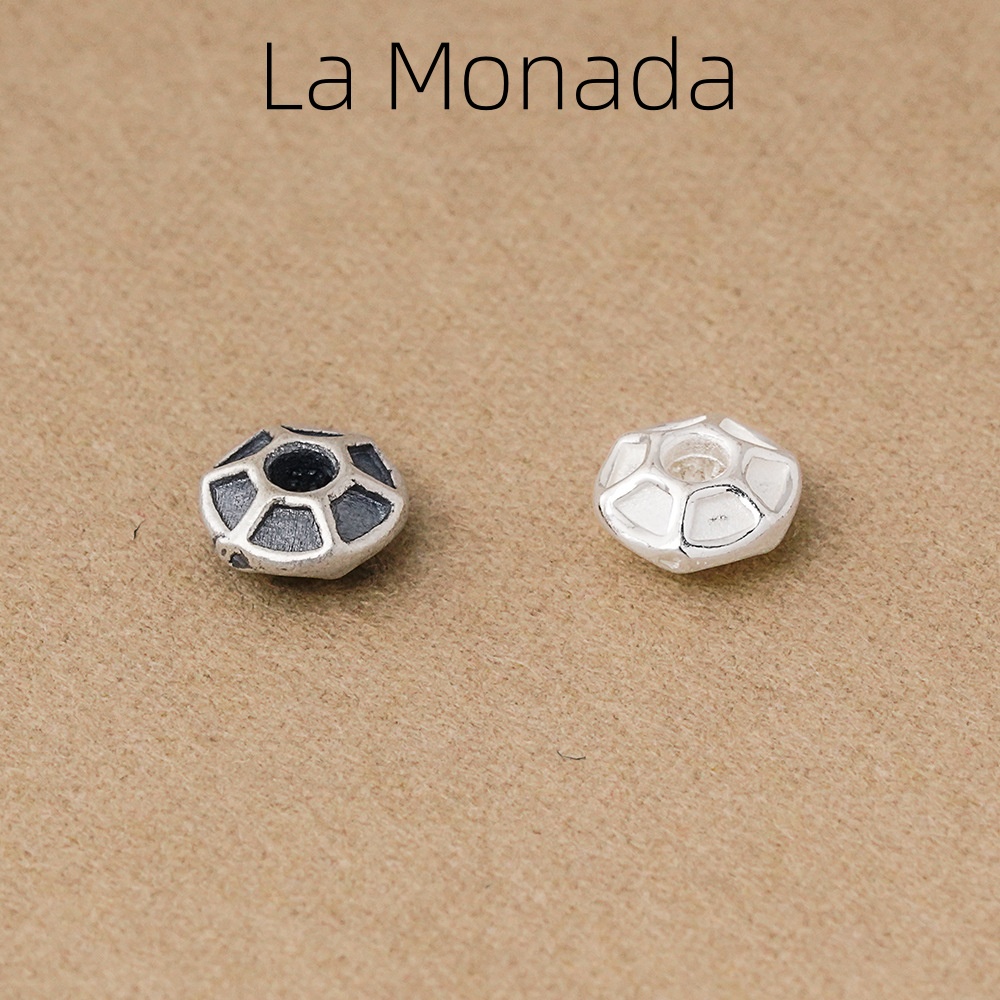 925 Silver Beads Hexagon Groov - đánh giá và giá Jewelry Making In La