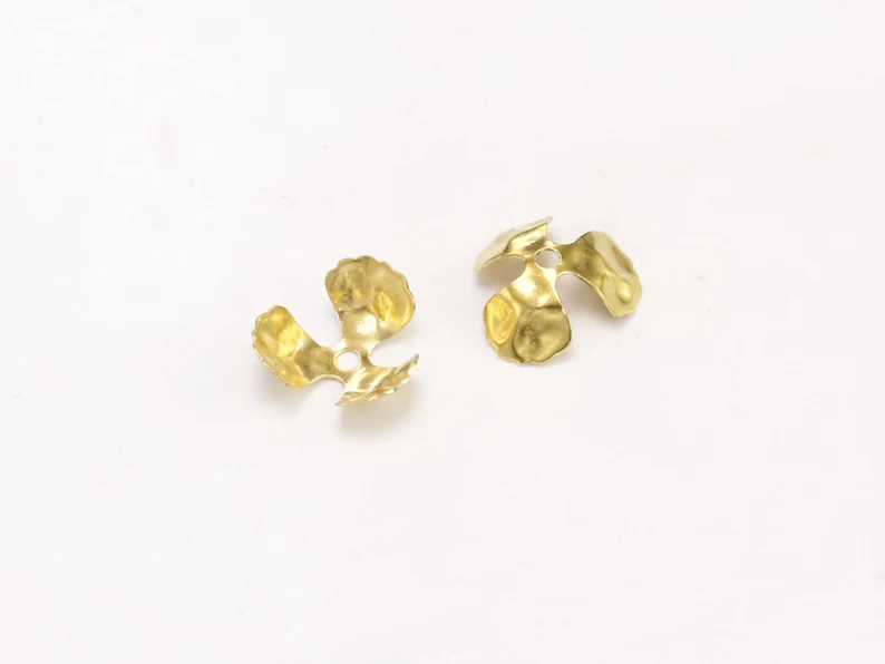 100pcs Brass Bead Caps, Floral - đánh giá và giá Jewelry Making Gemstones