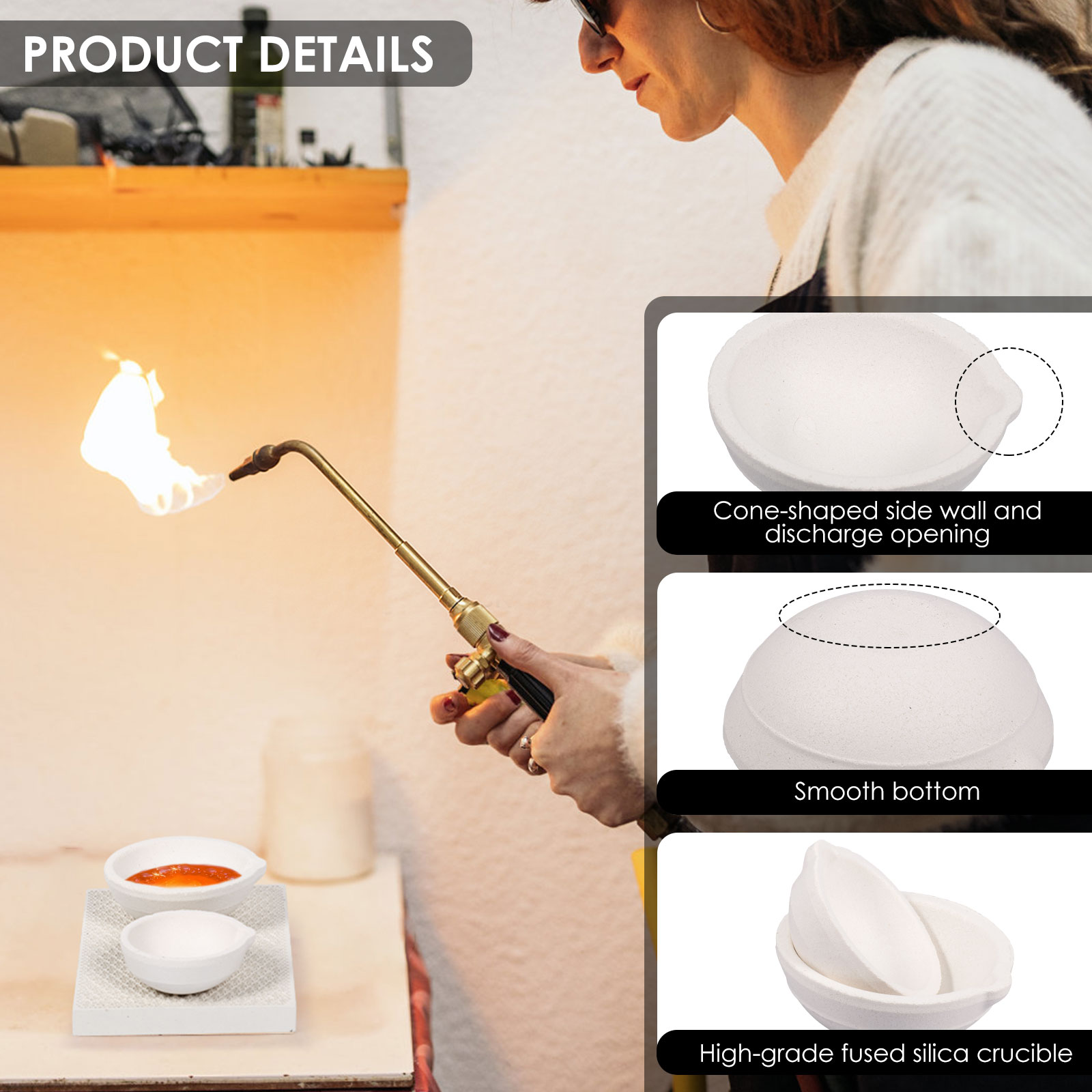 Crucible Set High Purity Torch - đánh giá và giá Jewelry Making Torch