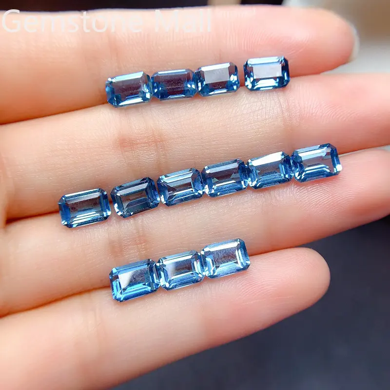 Emerald Cut Natural Topaz 4mm* - đánh giá và giá Jewelry Making London