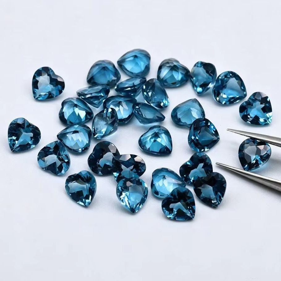 Natural Heart Cut London Blue  - đánh giá và giá Jewelry Making London
