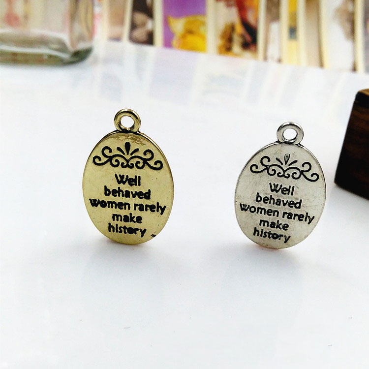 20 Cái/lô 16X21Mm Cư Xử Tốt Nữ - đánh giá và giá Jewelry Making History