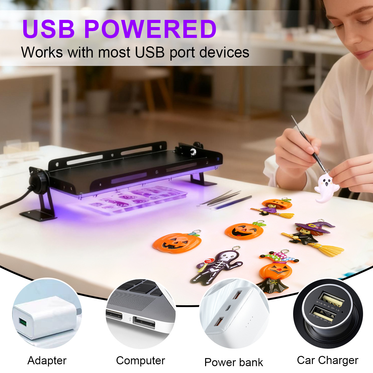 Portable 50 96 144 LED UV Resi - đánh giá và giá Jewelry Making Dc