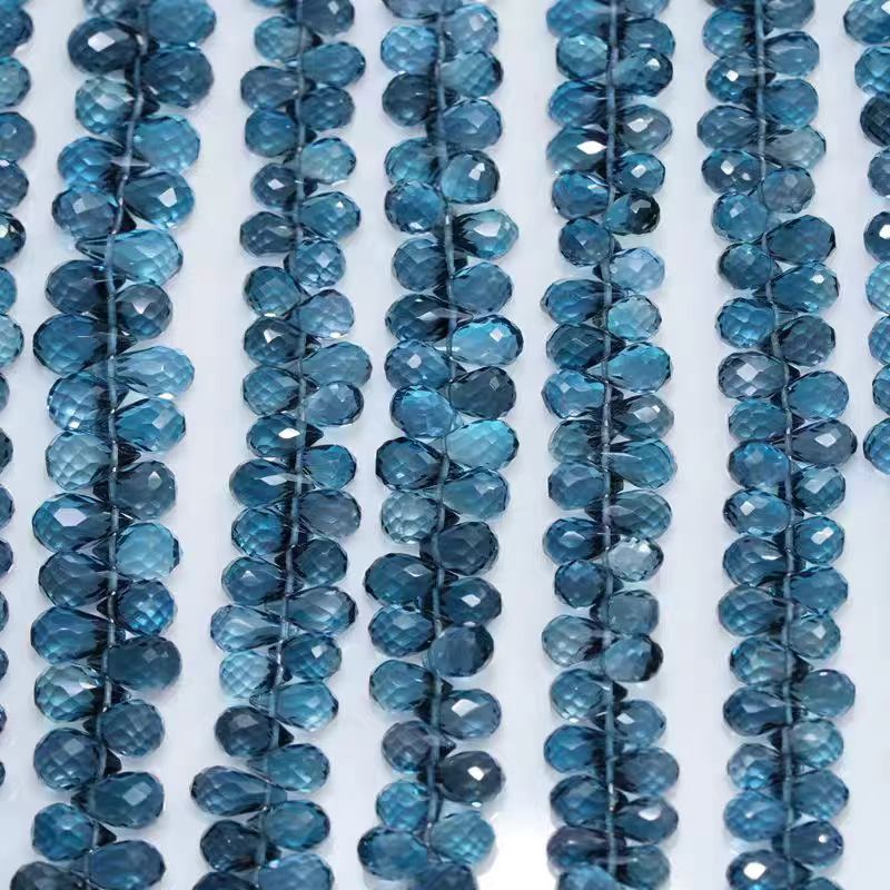 6A London blue Topaz drop face - đánh giá và giá Jewelry Making London