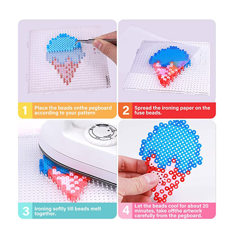 4Pcs 2.6mm Hama Beads Square L - đánh giá và giá Jewelry Making Board