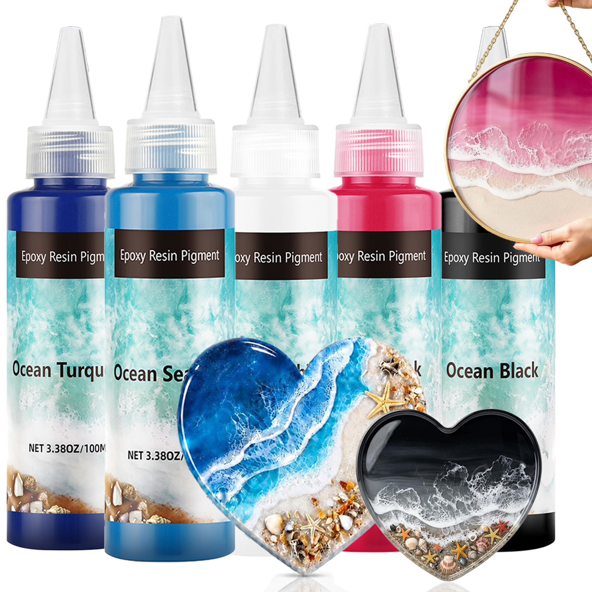 Deep Blue Epoxy Resin Pigment  - đánh giá và giá Jewelry Making Board